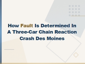 Determining Fault in a Three-Car Crash in Iowa