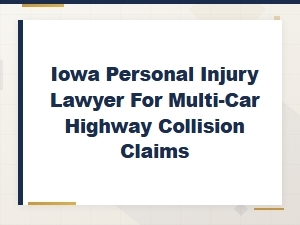 Iowa Multi-Car Accident Lawyers for Highway Claims